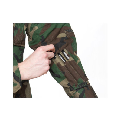 Mil-Tec Ripstop lauka jaka ar 5 kabatām, Woodland
