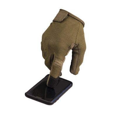 Mil-Tec „Touch Tactical“ vieglie cimdi skārienekrāniem, Olive