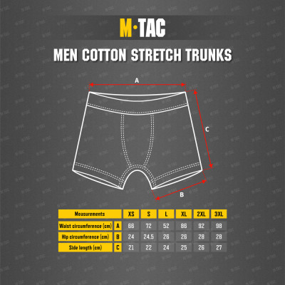 M-Tac Men Cotton Stretch Trunks – vīriešu apakšbikses