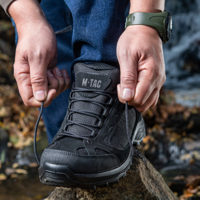 M-Tac Tactical Sneakers Demi-Season – taktiskie sporta apavi, Melna
