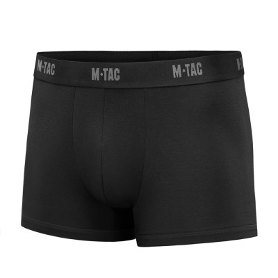 M-Tac Men Cotton Stretch Boxer Briefs – vīriešu bokseršorti, Melna