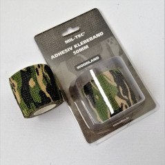 Mil-Tec Woodland 50mm (4,5m) Adhesive Tape Woodland marginimo lipni juosta maskavimui