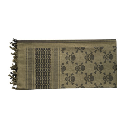 M-Tac Shemagh Scarf Pirate Skull – shemagh šalle, Olive/Black