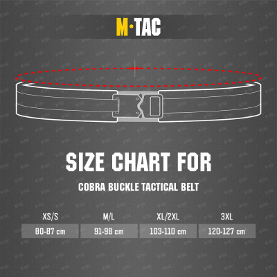 M-Tac Cobra Buckle Tactical Belt – taktiskā josta