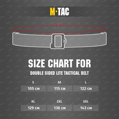 M-Tac Double Sided Lite Tactical Belt – taktiskā josta