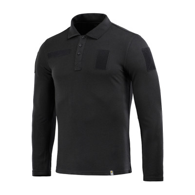 M-Tac Tactical Polo Shirt Long Sleeve 65/35 – polo krekls, Melna