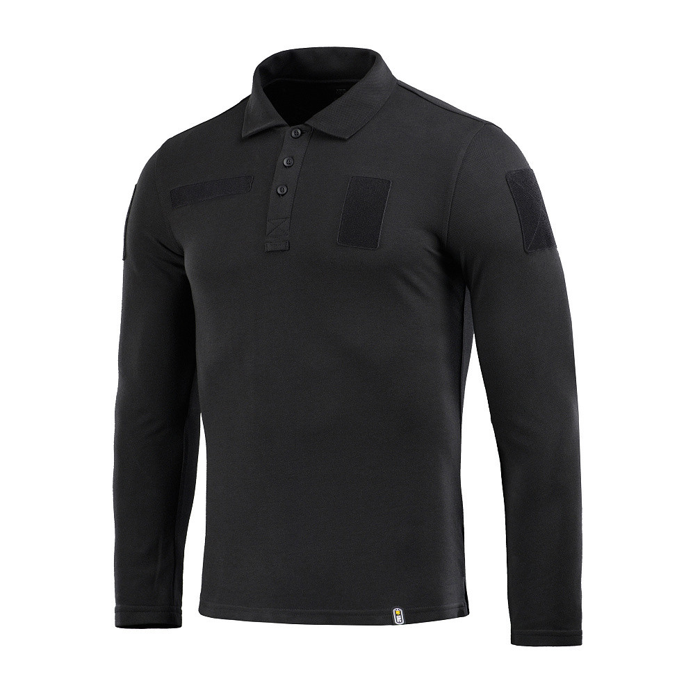 M-Tac Tactical Polo Shirt Long Sleeve 65/35 – polo krekls, Melna