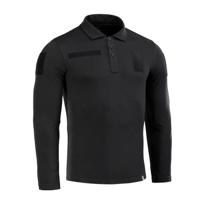M-Tac Tactical Polo Shirt Long Sleeve 65/35 – polo krekls, Melna