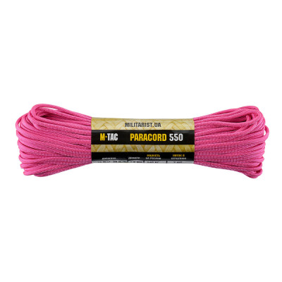 M-Tac Paracord 550 Type III 30 m – paracord aukla, Neon Pink