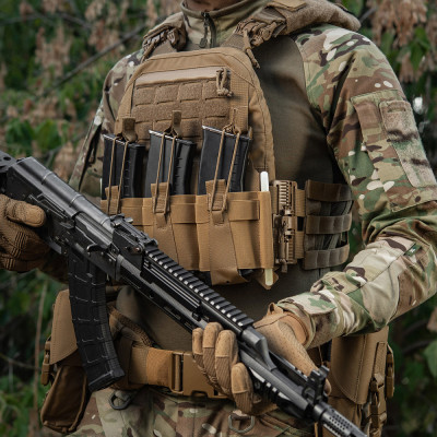 M-Tac Front Panel for Plate Carrier Three Mags – magazīnu panelis, Coyote