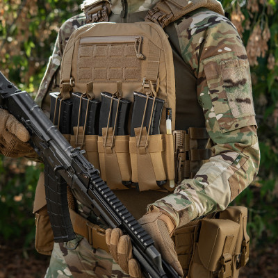 M-Tac Front Panel for Plate Carrier Cuirass QRS – magazīnu panelis, Coyote