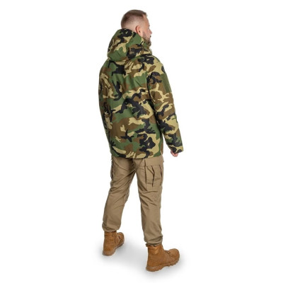 Mil-Tec Wet Weather Jacket Gen.II, 3 slāņu jaka, Woodland