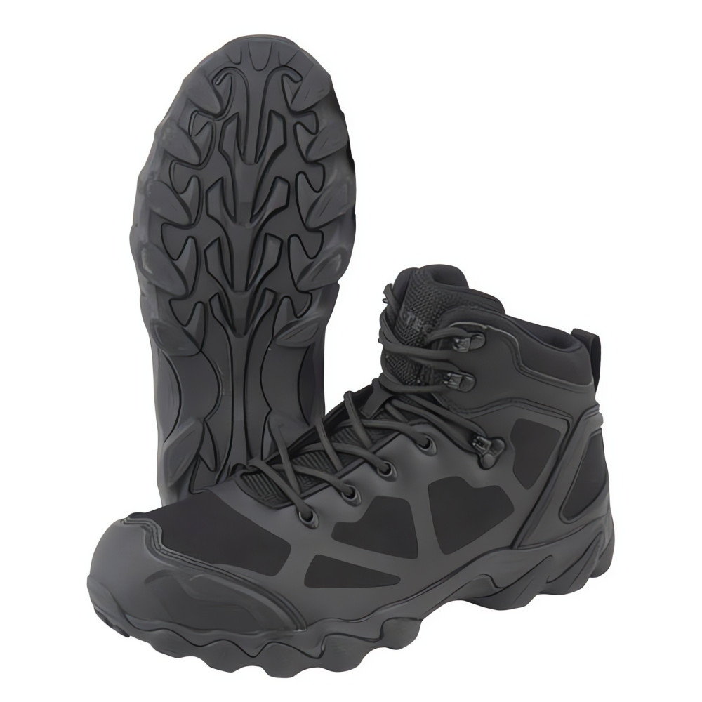 Mil-Tec Chimera Mid Black Boots taktiskie melnie zābaki, Melna