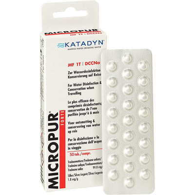 Katadyn Micropur Forte MF 1T ūdens dezinfekcijai, 50 tab.