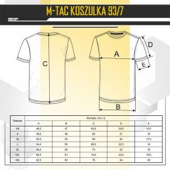 M-Tac T-Shirt 93/7 Medvilniniai marškinėliai su elastanu