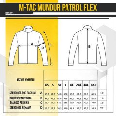 M-Tac Jacket Patrol Flex Švarkas su Velcro lipdukais antsiuvams