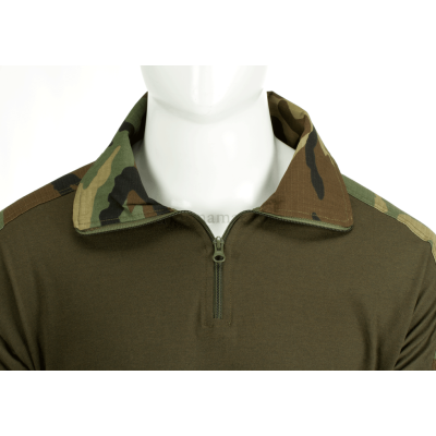 Invader Gear Combat Shirt Woodland taktiskie krekls — 4/6
