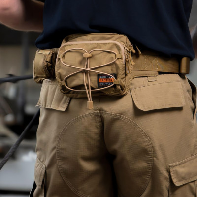 Pentagon taktiskā battle belt josta, 4 kabatas, 5XL, Melna