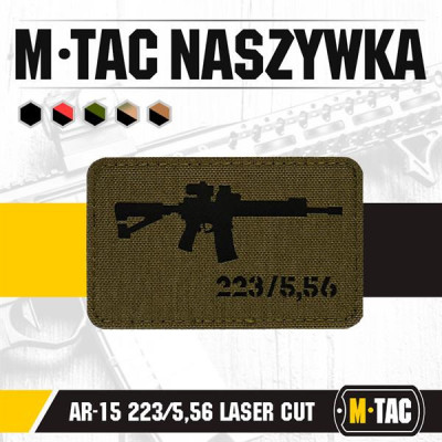 M-Tac AR-15 Laser Cut morāles plāksnīte – Cordura 500D
