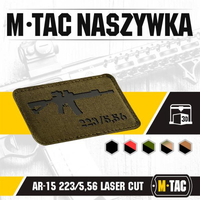 M-Tac AR-15 Laser Cut morāles plāksnīte – Cordura 500D