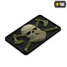 M-Tac Bearded Skull 3D PVC plāksnīte 80×50 mm, Olive