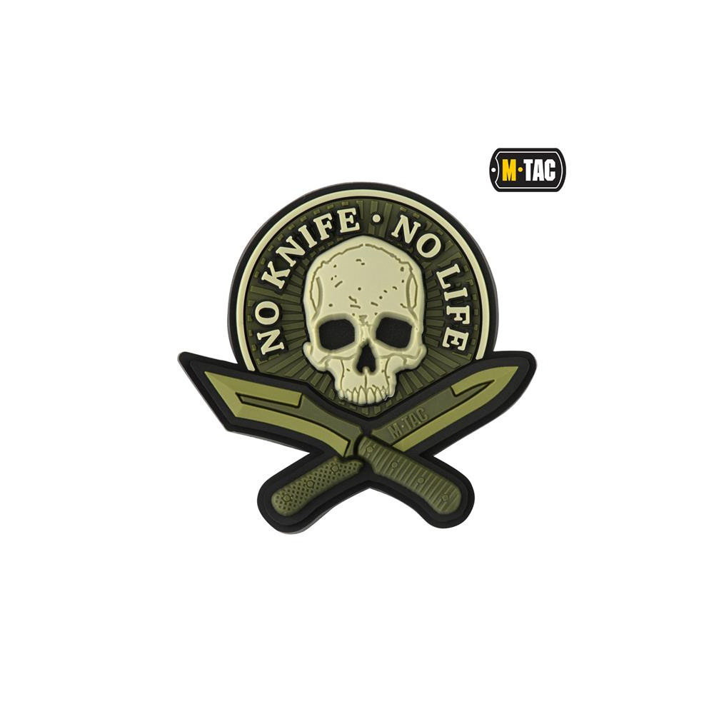 M-Tac No Knife No Life 3D PVC plāksnīte – 50×50 mm