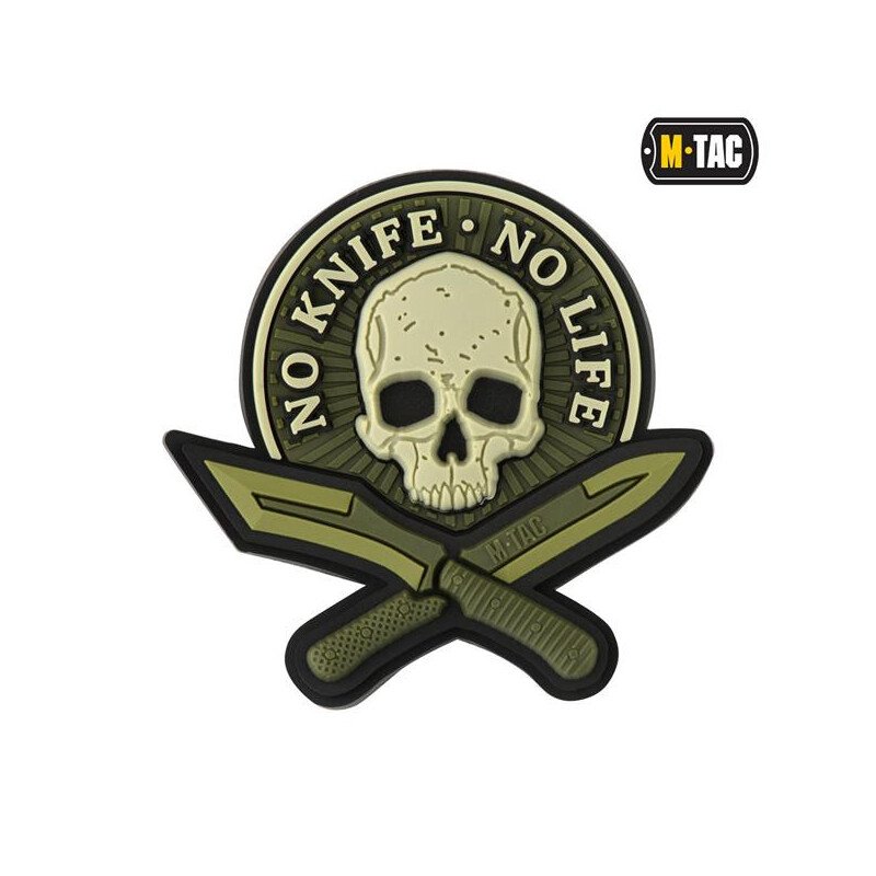 M-Tac Patch No Knife - No Life 3D PVC Antsiuvas