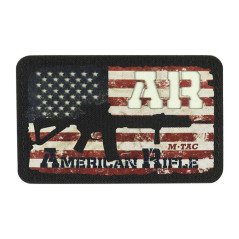 M-Tac Patch AR-15 American Rifle (80х50 мм) Black/GID Antsiuvas