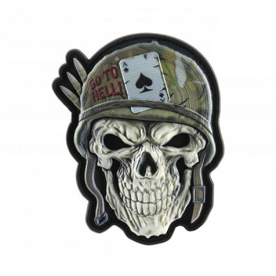 M-Tac Go to Hell 3D PVC plāksnīte – 8,5×6,5 cm