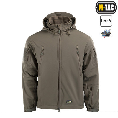M-Tac Soft Shell jaka ar noņemamu flīsu, Olive