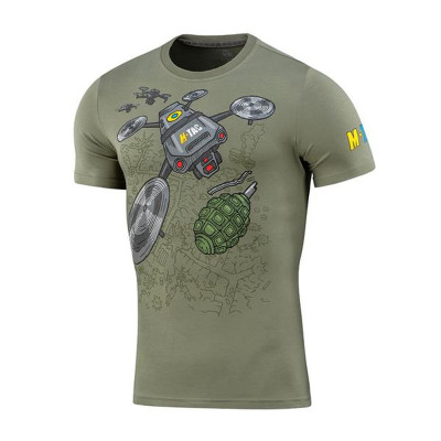M-Tac drona operatora T-krekls 93 % kokvilna, Olive