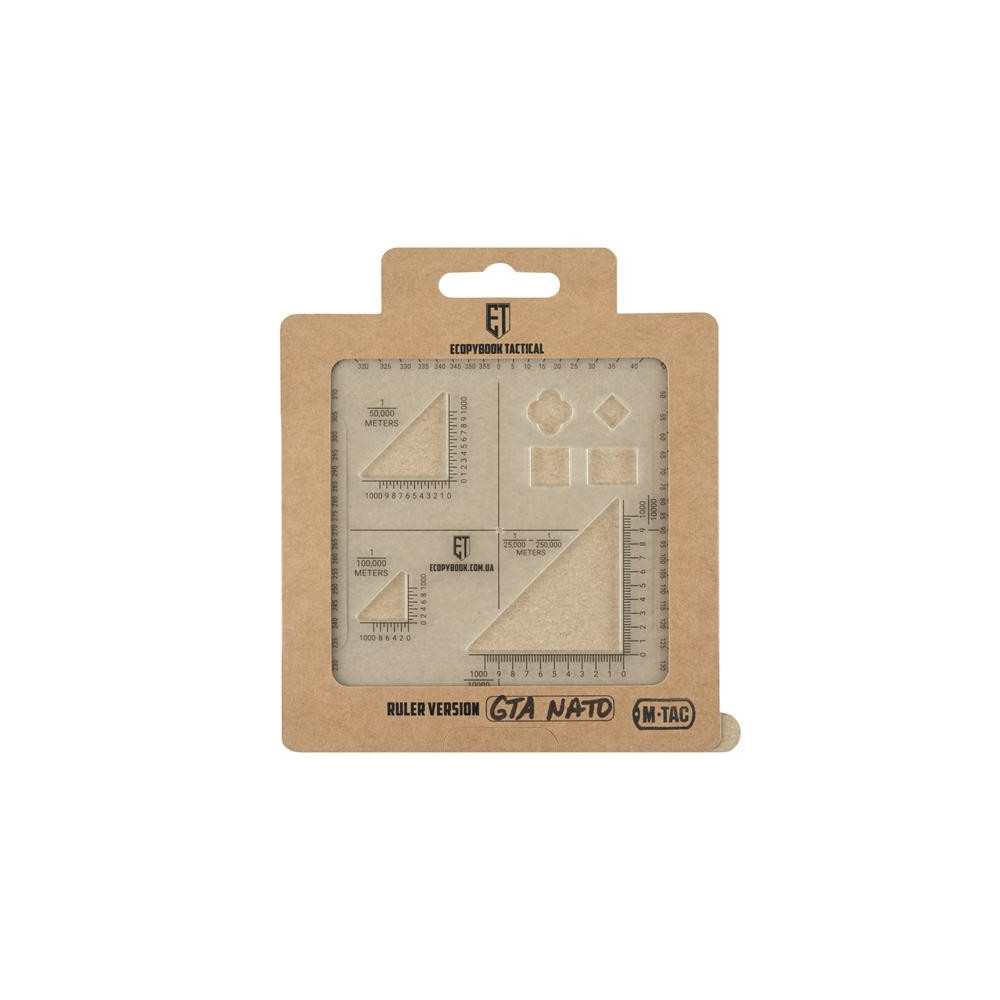 Ecopybook Tactical GTA NATO lineāls – matēts, 12,5 × 12,5 cm