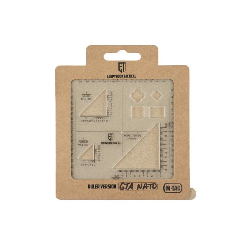 M-Tac Tactical ruler GTA NATO Taktinė liniuotė