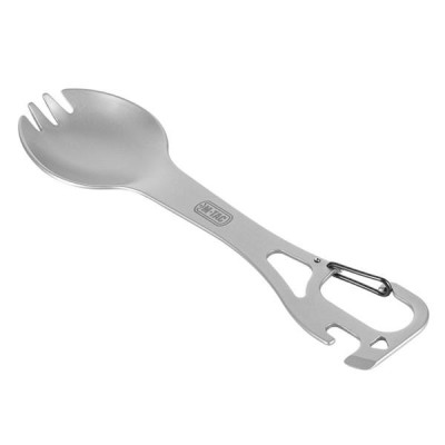 M-Tac nerūsējošā tērauda sporks 14,8 cm ar karabīnu