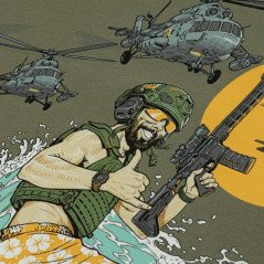 M-Tac T-Shirt Surf Club Marškinėliai su banglenčių motyvais