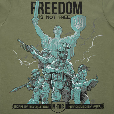 M-Tac T-krekls Freedom – 93 % kokvilna, Brīvības tēma
