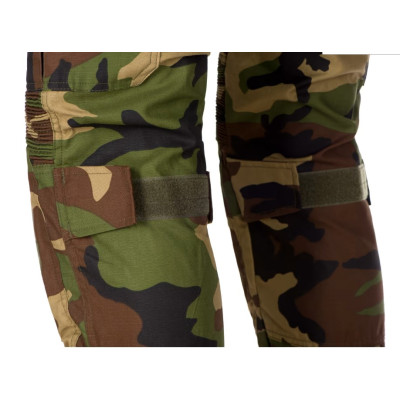 Invader Gear Predator Combat Pants taktiskie bikses RipStop, 10 kabatas, Woodland