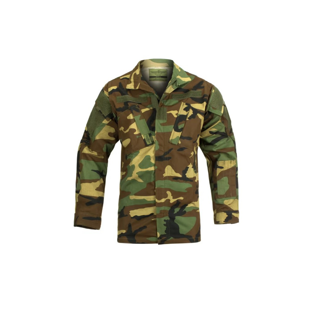 Invader Gear Maskēšanās jaka Velcro, elkoņu aizsardzība, Woodland