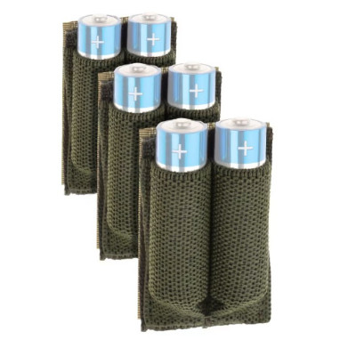 Invader Gear AA bateriju turētājs Velcro 3 gab. OD