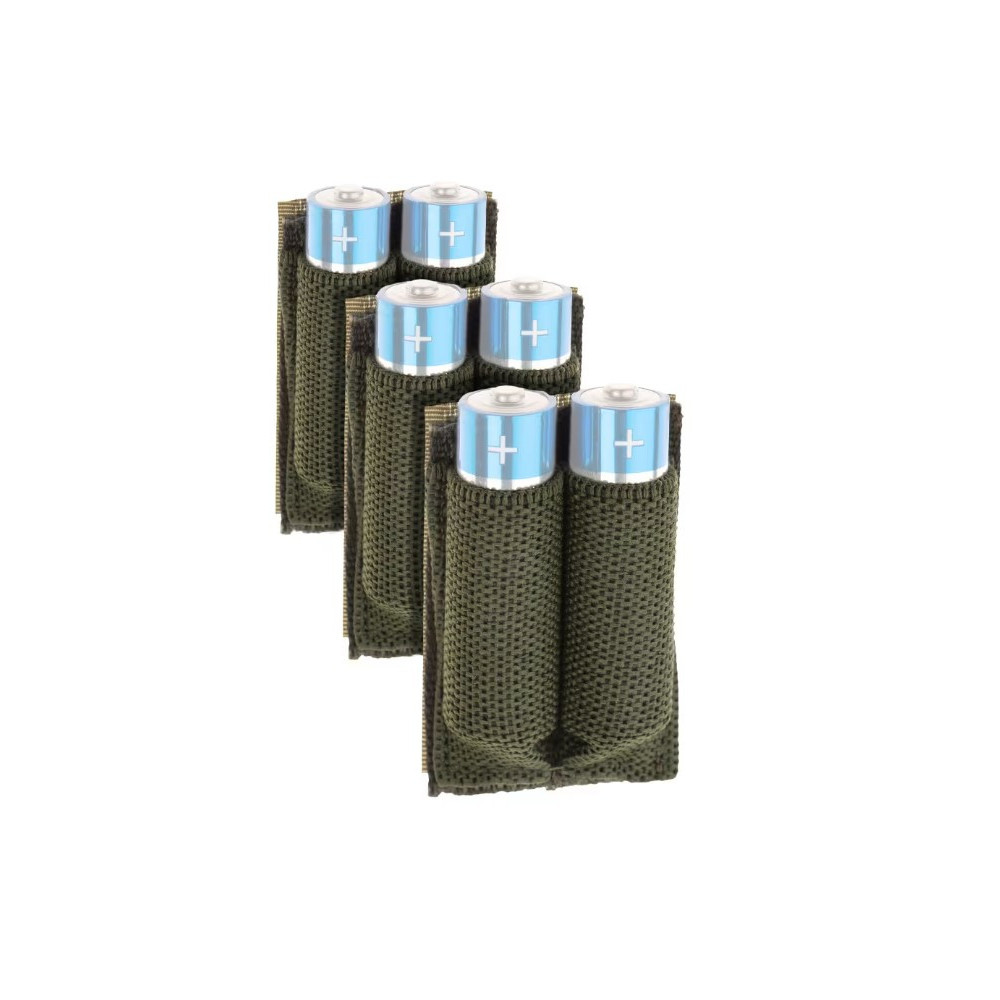 Invader Gear AA bateriju turētājs Velcro 3 gab. OD