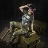 M-Tac T-Shirt Comics Drone Girl Marškinėliai su dronų motyvais