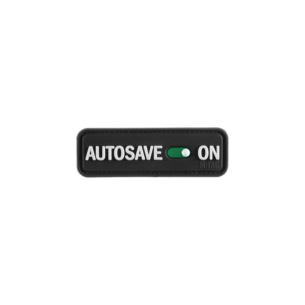 M-Tac Autosave PVC morāles plāksnīte 8 × 2,5 cm Velcro, Melna