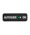 M-Tac Autosave PVC morāles plāksnīte 8 × 2,5 cm Velcro, Melna