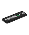 M-Tac Autosave PVC morāles plāksnīte 8 × 2,5 cm Velcro, Melna