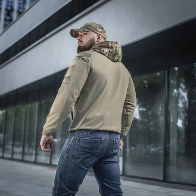 M-Tac Hoodie Combat Raglan džemperis ar kapuci, Multicam