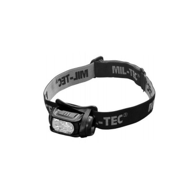 Mil-Tec 4 krāsu LED lukturis galvai – līdz 65 lm