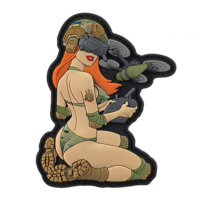 M-Tac PVC pleķis „Delivery Service" Pin-Up – 8,5 × 6 cm