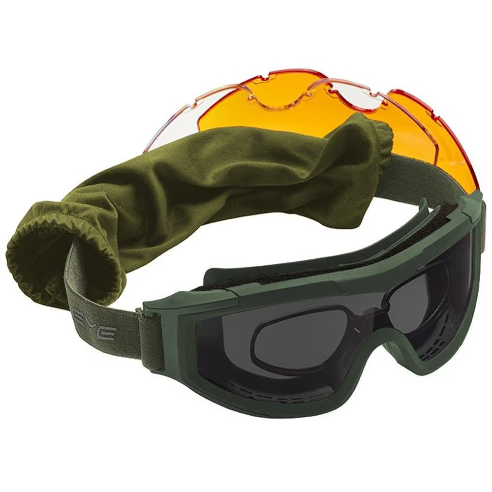 Swiss Eye F-Tac taktiskās brilles, 3 lēcas, RX adapteris, 134 g