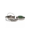 Mil-Tec Cook Set Stainless Steel 1 Person Vieno asmens kelioninis virtuvės reikmenų rinkinys