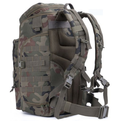 Texar Aldus Woodland mugursoma 57 l ar MOLLE — 3/4